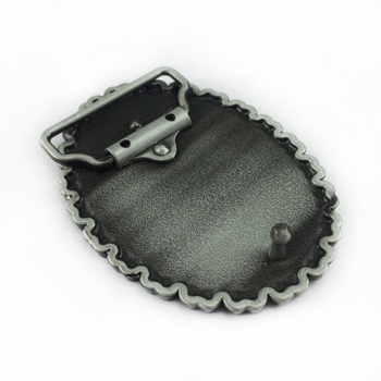 BULLZINE cinka sakausējuma Indijas motocikla ķēdes jostas sprādze 03137 Retro ikdienas jostas sprādze