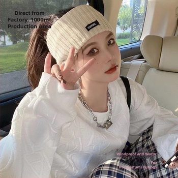 Villane kootud juuksepael Sall Juuksepael Kaheotstarbeline Interneti Kuulsus Sama Peapael Kirjaga Laia äärega Vabaaja Ühevärviline Sügis- ja Talvine Juuksepael