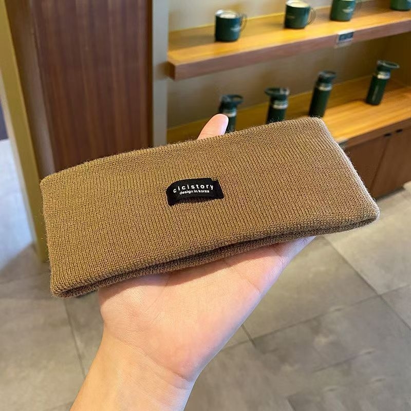 Villane kootud juuksepael Sall Juuksepael Kaheotstarbeline Interneti Kuulsus Sama Peapael Kirjaga Laia äärega Vabaaja Ühevärviline Sügis- ja Talvine Juuksepael