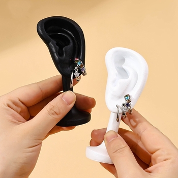 Suport de afișare pentru modele de cercei, suport pentru bijuterii pentru urechi, magazin de bijuterii, cercei live, recuzită de afișare pentru fotografiere