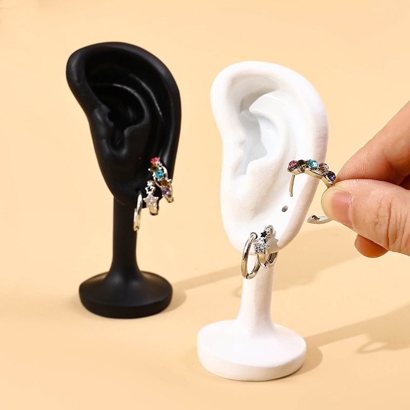 Suport de afișare pentru modele de cercei, suport pentru bijuterii pentru urechi, magazin de bijuterii, cercei live, recuzită de afișare pentru fotografiere