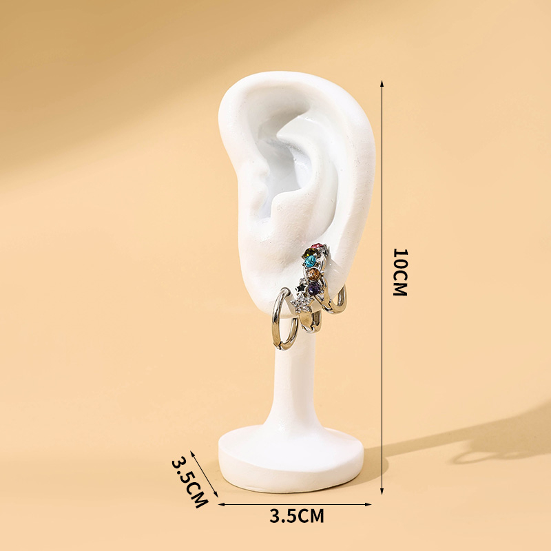 Suport de afișare pentru modele de cercei, suport pentru bijuterii pentru urechi, magazin de bijuterii, cercei live, recuzită de afișare pentru fotografiere