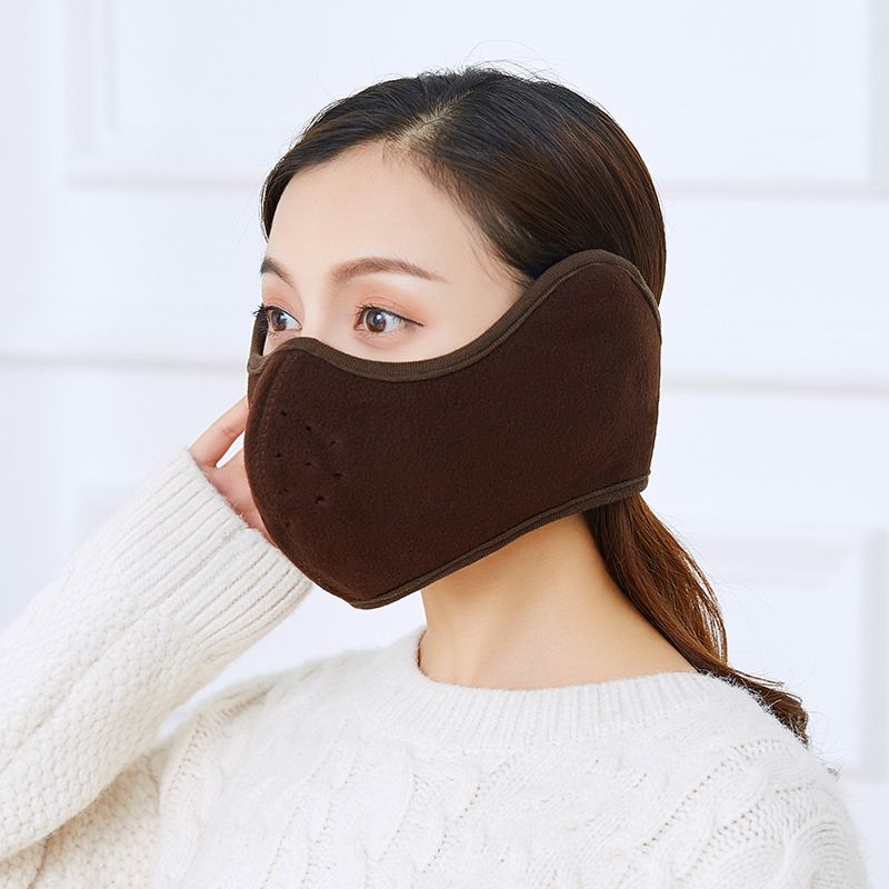 Rudens ir žiemos nauja vyriška ir moteriška ausų apsauga su „Velcro“ visa apimančia kaukė, skirta lauko dviračių sportui, atspari dulkėms, šilta kaukė, didmeninė prekyba