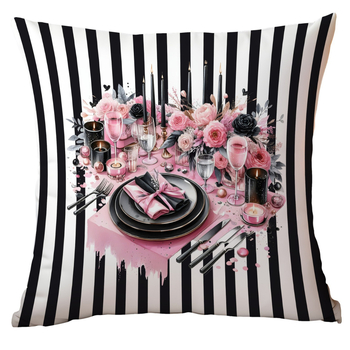 Трансгранична калъфка за възглавница Amazon Нова 2025 Нова година Сиво-розово Премиум, съответстваща на домашен диван, възглавница