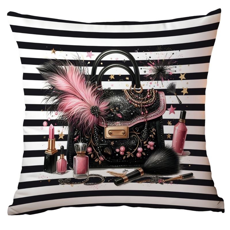 Față de pernă transfrontalieră Amazon Nou 2025 Anul Nou Gri Roz Premium Asortată Față de pernă pentru canapea de casă