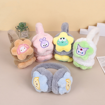 Chrániče sluchu nové jesenné a zimné roztomilé plyšové Sanrio zahustené pre študentov a dospelých, teplé, kreslené, chrániče sluchu, vetruodolné, teplé