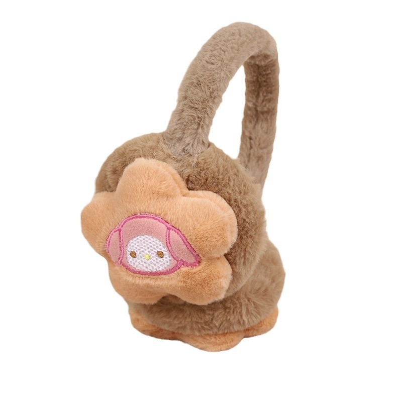 Chrániče sluchu nové jesenné a zimné roztomilé plyšové Sanrio zahustené pre študentov a dospelých, teplé, kreslené, chrániče sluchu, vetruodolné, teplé