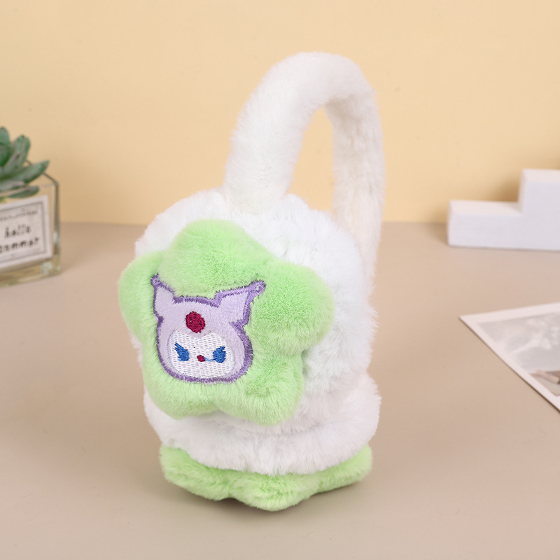 Chrániče sluchu nové jesenné a zimné roztomilé plyšové Sanrio zahustené pre študentov a dospelých, teplé, kreslené, chrániče sluchu, vetruodolné, teplé