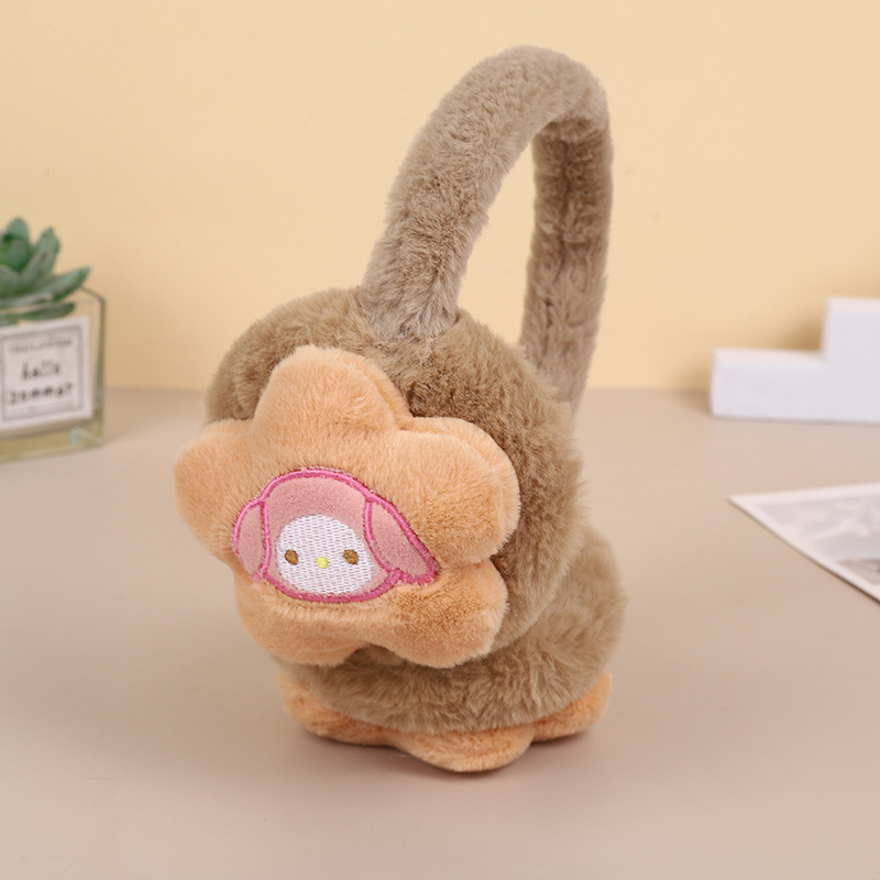 Chrániče sluchu nové jesenné a zimné roztomilé plyšové Sanrio zahustené pre študentov a dospelých, teplé, kreslené, chrániče sluchu, vetruodolné, teplé