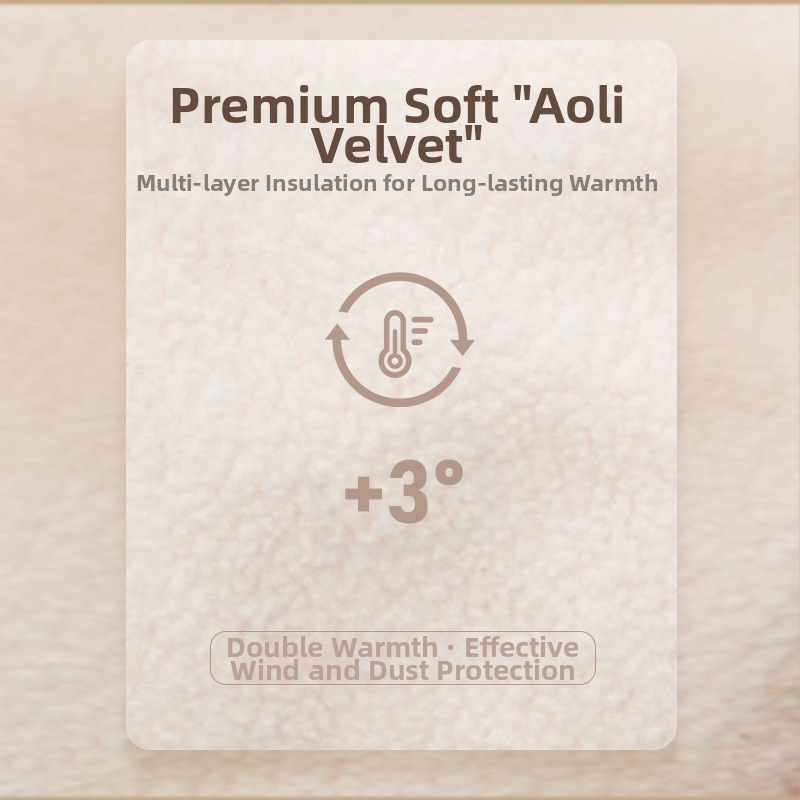 Зимна топла маска с подплата от кадифе, удебелена, ветроустойчива, студоустойчива, отворена, дишаща маска за цялото лице, спортове на открито, езда