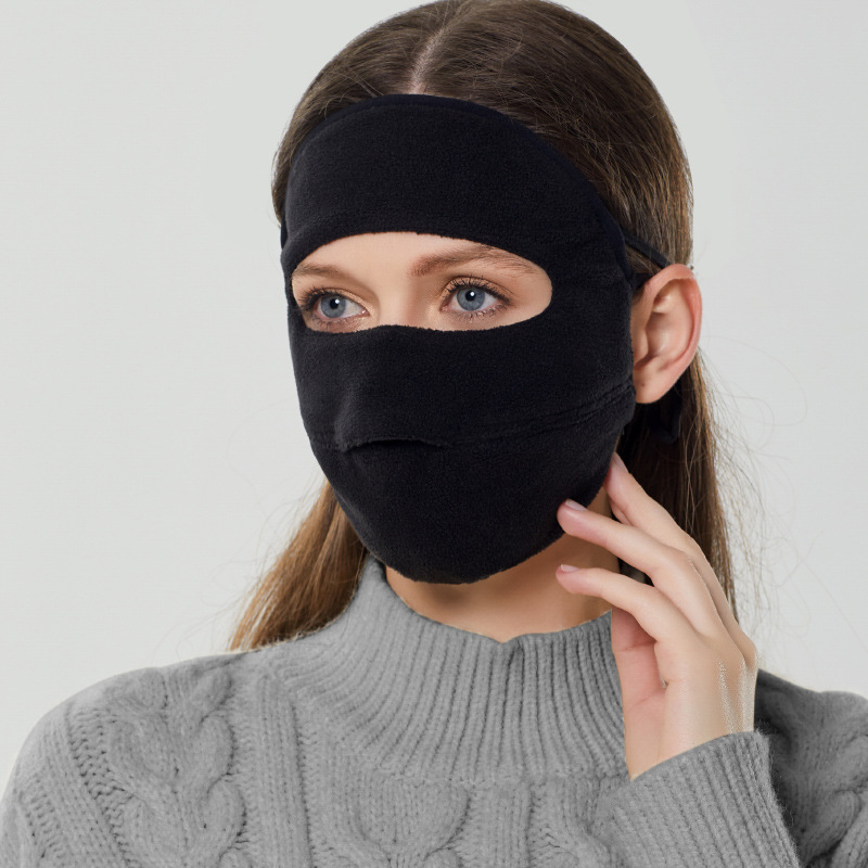 Talvine soe mask voodriga sametist paksendatud tuulekindel külmakindel avatud hingav mask täisnägu katmiseks õuespordiks ratsutamine