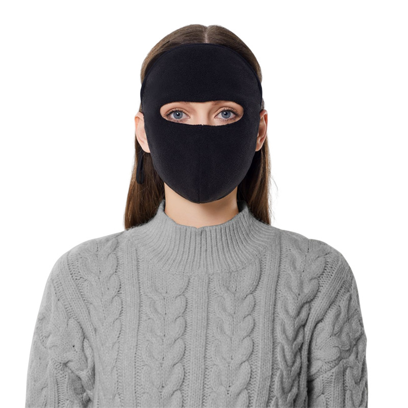 Talvine soe mask voodriga sametist paksendatud tuulekindel külmakindel avatud hingav mask täisnägu katmiseks õuespordiks ratsutamine