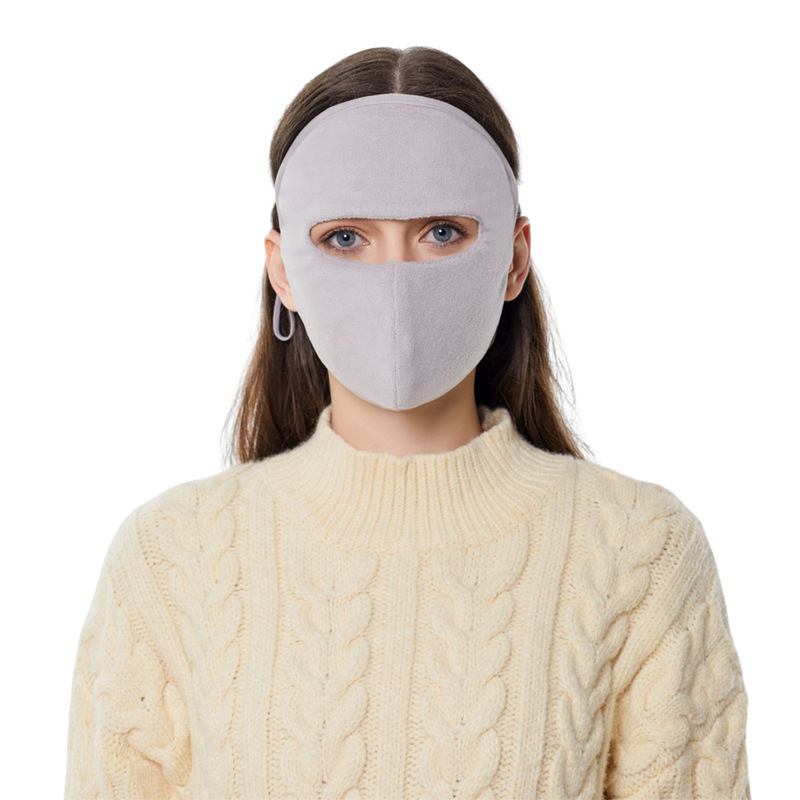 Talvine soe mask voodriga sametist paksendatud tuulekindel külmakindel avatud hingav mask täisnägu katmiseks õuespordiks ratsutamine