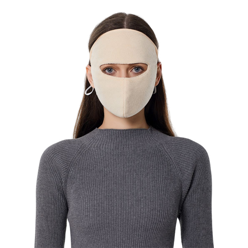 Talvine soe mask voodriga sametist paksendatud tuulekindel külmakindel avatud hingav mask täisnägu katmiseks õuespordiks ratsutamine