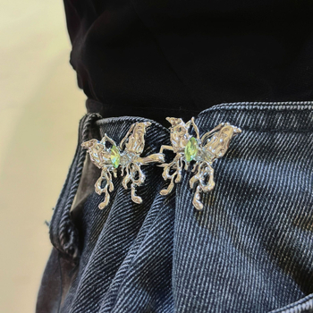 Četru vīriešu zvaigžņu tauriņa bantītes vidukļa pievilkšanas artefakts ar regulējamu izmēru, maināmas jostas pogas, fiksētas jostas pogas