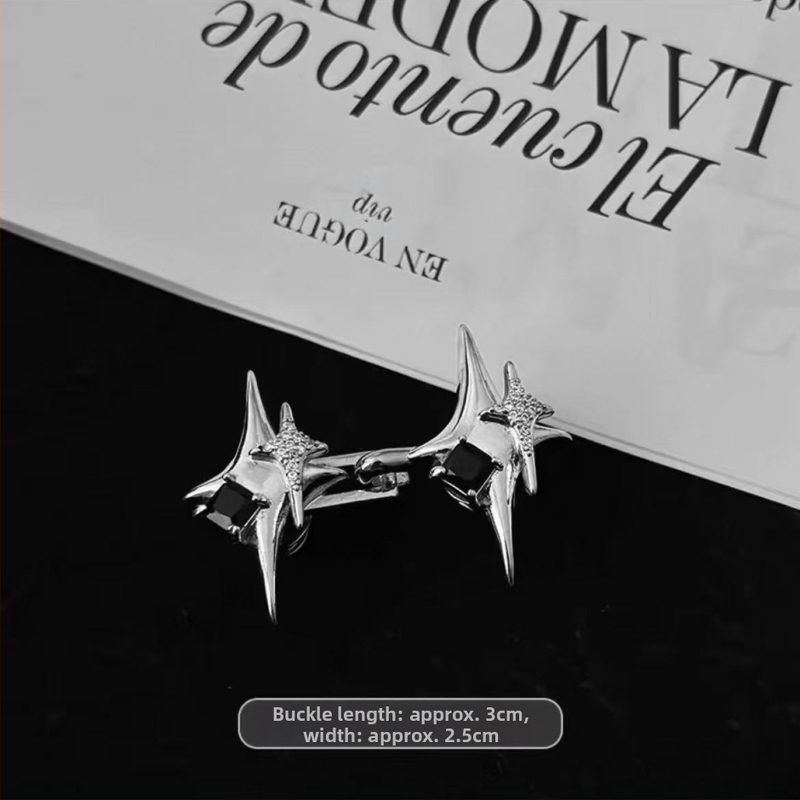 Četru vīriešu zvaigžņu tauriņa bantītes vidukļa pievilkšanas artefakts ar regulējamu izmēru, maināmas jostas pogas, fiksētas jostas pogas