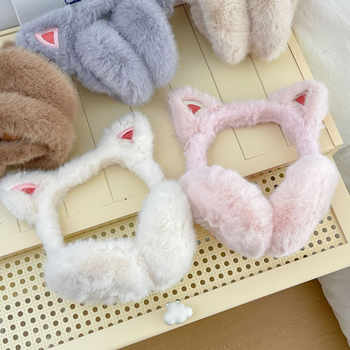 Šiltos žieminės ausinės moterims, su vilnos pamušalu, atsparios vėjui ir šalčiui, pliušinės ausų apsaugos, antifrizinės ausinės, šiltos ausinės studentams važinėjant dviračiu