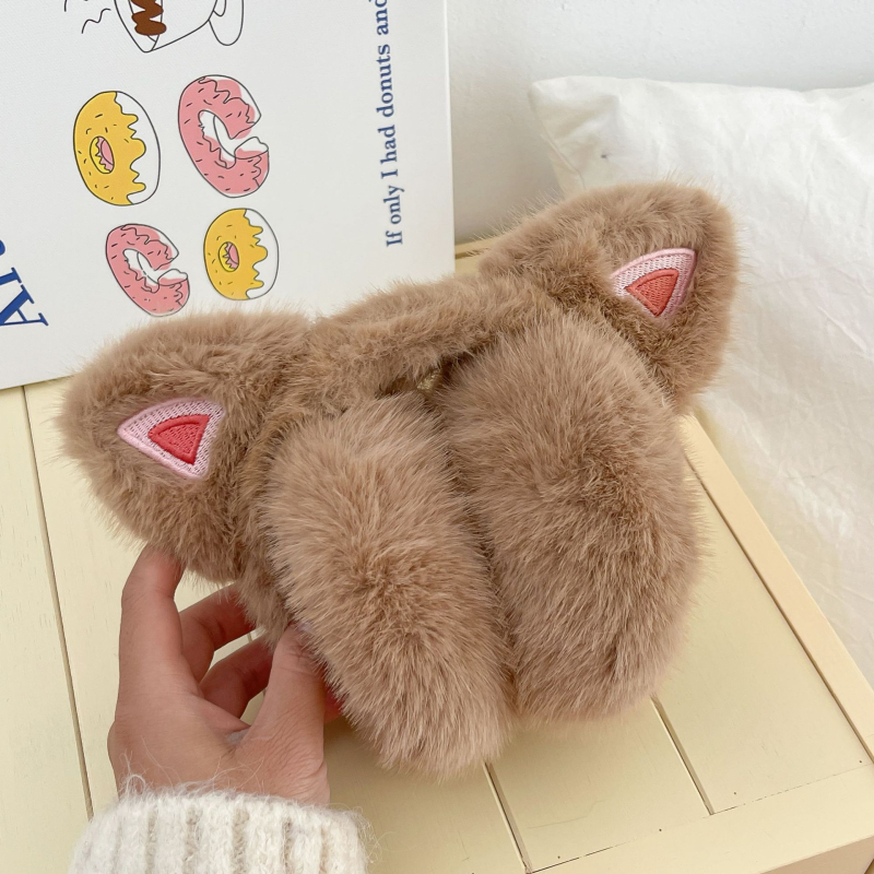 Šiltos žieminės ausinės moterims, su vilnos pamušalu, atsparios vėjui ir šalčiui, pliušinės ausų apsaugos, antifrizinės ausinės, šiltos ausinės studentams važinėjant dviračiu