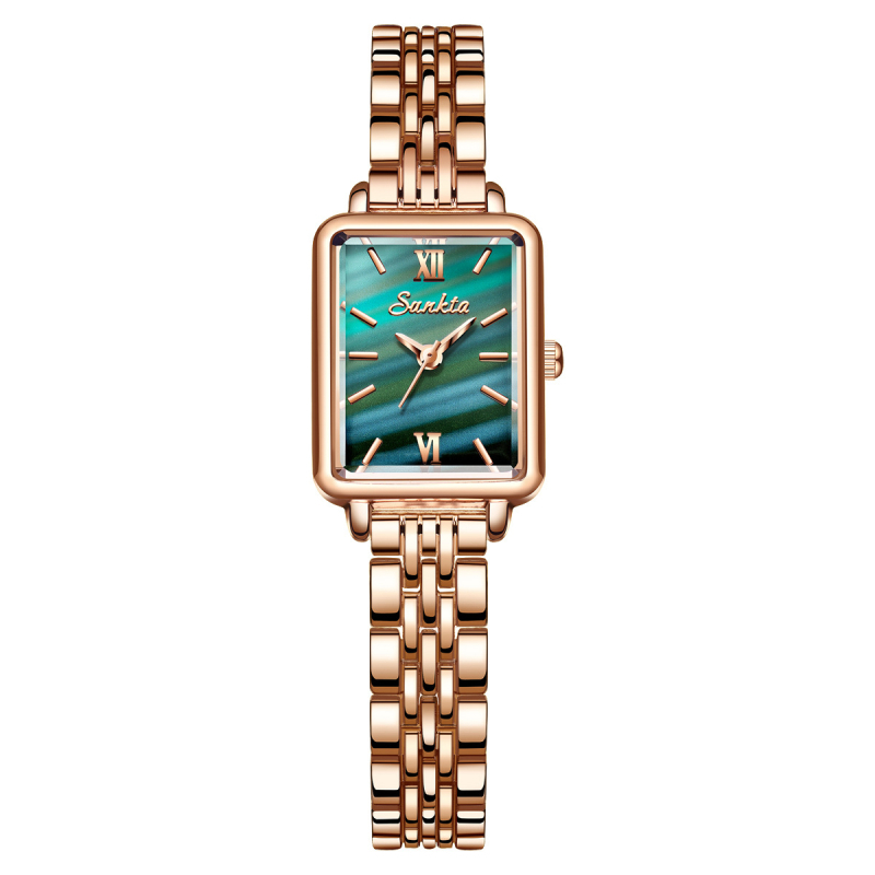 Išskirtinis tarpvalstybinis didmeninis naujas prabangus kompaktiškas išskirtinis madingas kasdienis paprastas moteriškas laikrodis su asmenybės kvarciniu rankiniu laikrodžiu