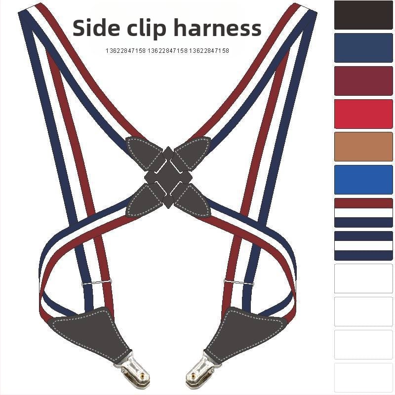 Sursă transfrontalieră Amazon, toc curea elastică, clemă laterală, clemă încrucișată, bretele pentru bărbați și femei pentru adulți