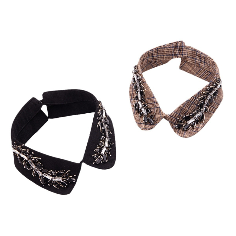 Aukštos kokybės rankų darbo išskirtinis netikras užsienio prekybos antkaklis, sunkus karoliukais puoštas, naujas universalus antkaklis, tiesiai iš gamintojo.