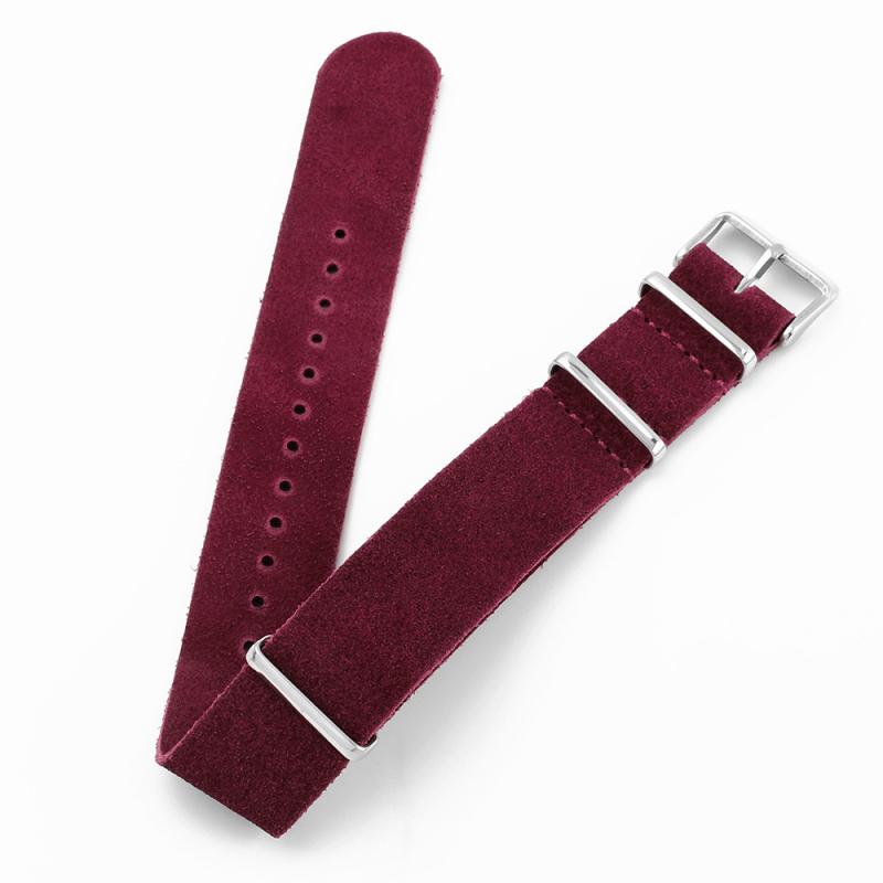 În stoc curea din piele de vacă catifelată, piele naturală, curea lungă 18 20 22 24 mm, curea din piele întoarsă