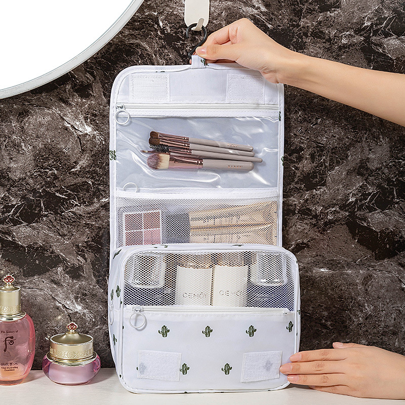 Τσάντα πλυσίματος με γάντζο ταξιδιού, πυκνή, αδιάβροχη, ξεχωριστή, στεγνή και υγρή, τσάντα αποθήκευσης καλλυντικών μεγάλης χωρητικότητας, φορητή τσάντα καλλυντικών