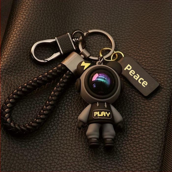 Aukštos klasės meškiuko vyriškas ir moteriškas raktų pakabukas, mielas žvaigždėto dangaus meškiuko automobilio raktų pakabukas, raktų pakabukas