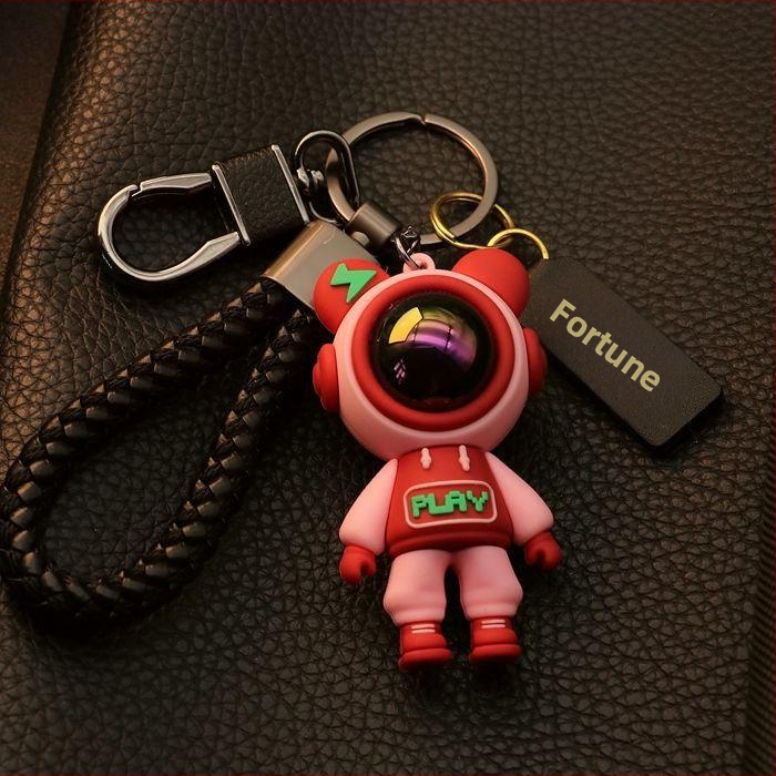 Aukštos klasės meškiuko vyriškas ir moteriškas raktų pakabukas, mielas žvaigždėto dangaus meškiuko automobilio raktų pakabukas, raktų pakabukas