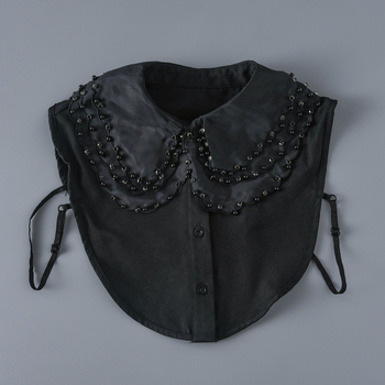 Γυναικείο διακοσμητικό πουκάμισο με ψεύτικο γιακά και ψεύτικο γιακά, ασορτί γιακάς