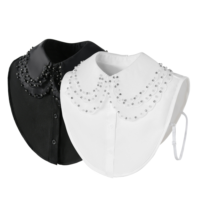 Guler fals decorativ pentru cămașă cu guler fals pentru femei, guler asortat