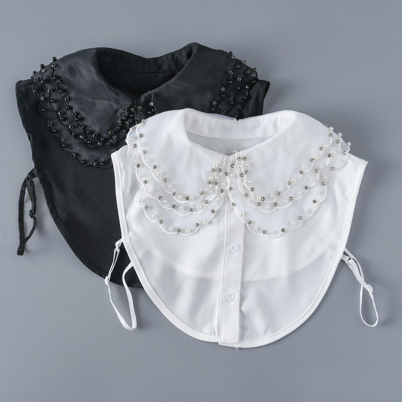 Guler fals decorativ pentru cămașă cu guler fals pentru femei, guler asortat