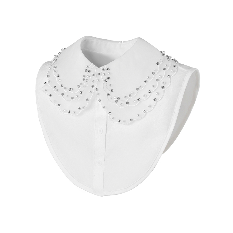 Guler fals decorativ pentru cămașă cu guler fals pentru femei, guler asortat