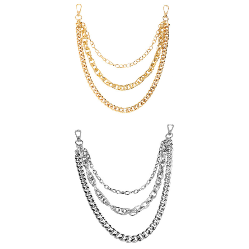 Cool Drag Fried Street nohavice s retiazkovým vzorom, viacvrstvový retiazkový kovový štýl, luxusný punkový štýl boyfriend, zodpovedajúce džínsy, móda, univerzálne