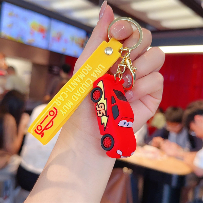 Poveste de curse breloc creativ de desene animate pentru copii jucărie școală ghiozdan pandantiv stand păpușă mașină cadou en-gros