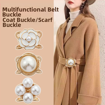 2024 νέα χονδρική αγκράφα μέσης παλτό καρφίτσα κασκόλ αγκράφα αντιανεμικό ζώνη κόμπο αγκράφα κορδέλα σταθερό χονδρικό κασκόλ