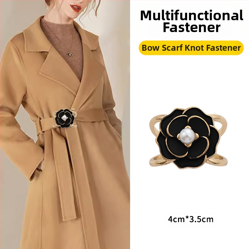 2024 νέα χονδρική αγκράφα μέσης παλτό καρφίτσα κασκόλ αγκράφα αντιανεμικό ζώνη κόμπο αγκράφα κορδέλα σταθερό χονδρικό κασκόλ