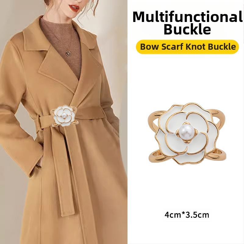 2024 νέα χονδρική αγκράφα μέσης παλτό καρφίτσα κασκόλ αγκράφα αντιανεμικό ζώνη κόμπο αγκράφα κορδέλα σταθερό χονδρικό κασκόλ