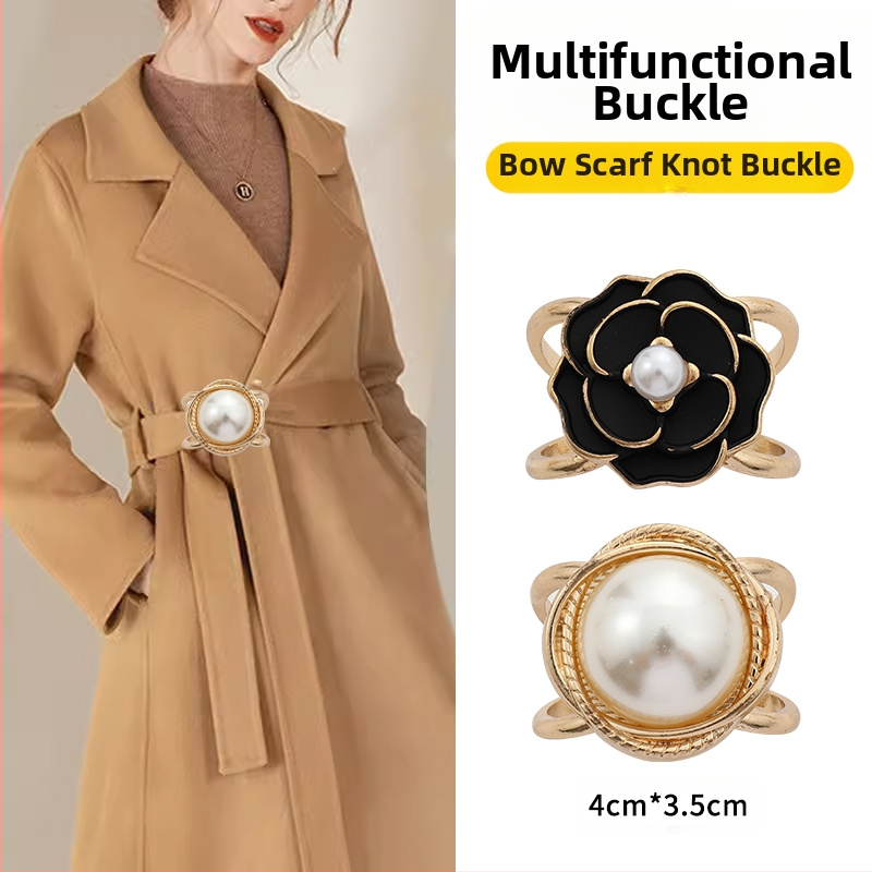 2024 νέα χονδρική αγκράφα μέσης παλτό καρφίτσα κασκόλ αγκράφα αντιανεμικό ζώνη κόμπο αγκράφα κορδέλα σταθερό χονδρικό κασκόλ