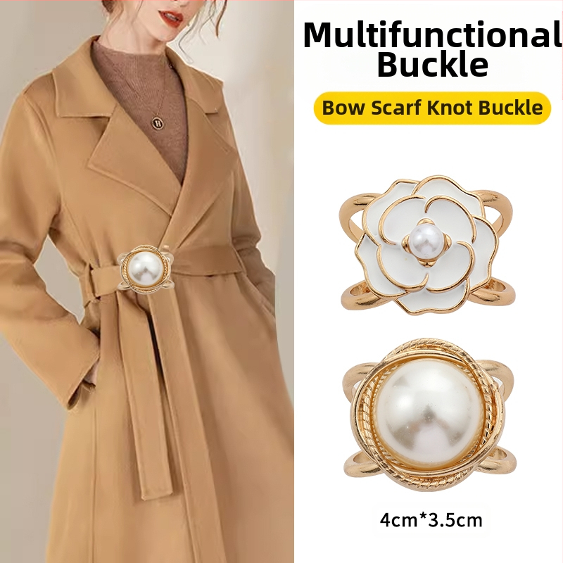 2024 νέα χονδρική αγκράφα μέσης παλτό καρφίτσα κασκόλ αγκράφα αντιανεμικό ζώνη κόμπο αγκράφα κορδέλα σταθερό χονδρικό κασκόλ