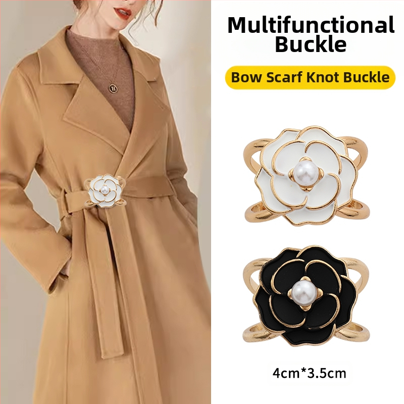 2024 νέα χονδρική αγκράφα μέσης παλτό καρφίτσα κασκόλ αγκράφα αντιανεμικό ζώνη κόμπο αγκράφα κορδέλα σταθερό χονδρικό κασκόλ