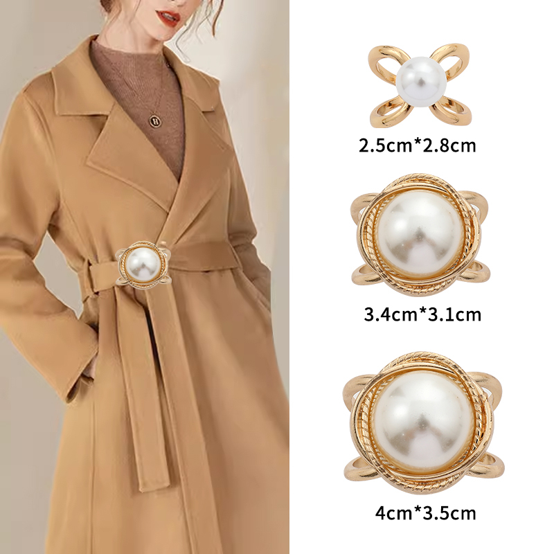 2024 νέα χονδρική αγκράφα μέσης παλτό καρφίτσα κασκόλ αγκράφα αντιανεμικό ζώνη κόμπο αγκράφα κορδέλα σταθερό χονδρικό κασκόλ