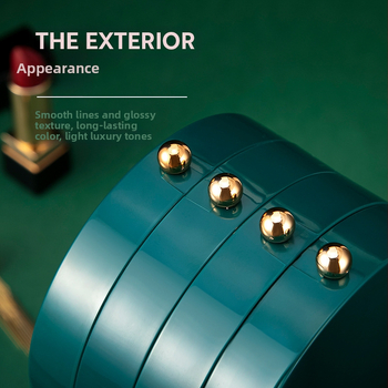 Samostalno dizajnirana lagana luksuzna stolna kutija za pohranu nakita naušnice naušnice nakit višeslojna kutija za nakit otporna na prašinu