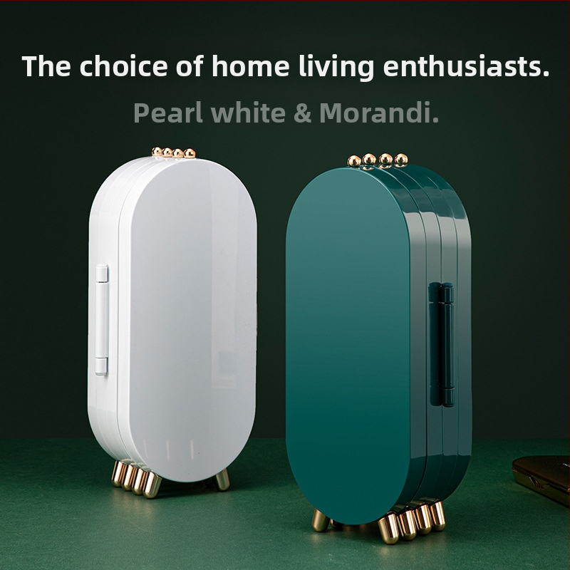 Samostalno dizajnirana lagana luksuzna stolna kutija za pohranu nakita naušnice naušnice nakit višeslojna kutija za nakit otporna na prašinu