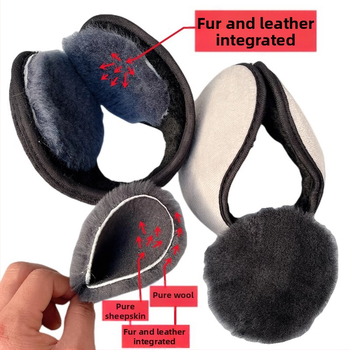 Ausinės Ausinės Šiltos grynos vilnos ausinės Vyrams ir moterims Ausų apsauga Neužšąlančios Ausų maišelis Sustorintos Neperšlampamos Vėjo Atsparios Šalčiui Rudeniui ir Žiemai