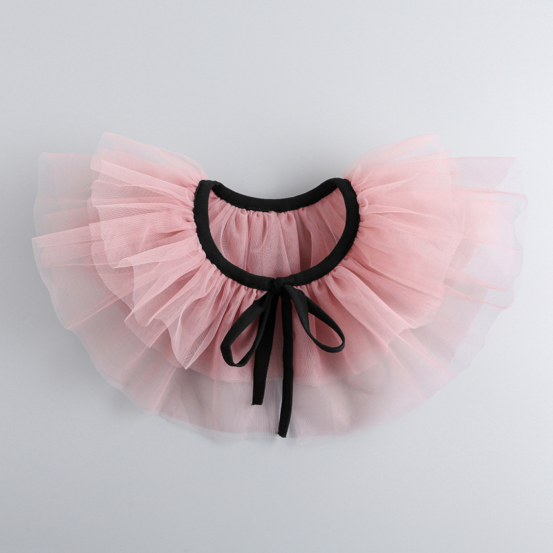 Naujas produktas, lotoso šaknies rausvos spalvos daugiasluoksnis tinklelis, netikras klouno antkaklis, pompastiškas antkaklis, scenos pasirodymų aksesuarai, „cos“ fotografijos rekvizitai