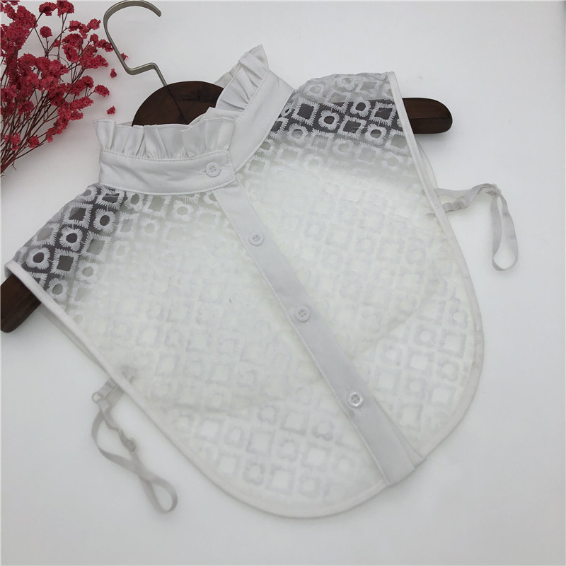 Sieviešu krekla apkakle ar viltus apkakli, interneta slavenību statīvā apkakle, izšūta apkakle, sieviešu noņemama viltus apkakle, vairumtirdzniecība no pārrobežu ražotājiem