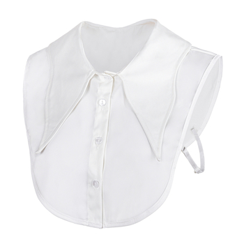 Διασυνοριακό Amazon Antlers Large Pointed Collar Γυναικείο Ψεύτικο Κολάρο Ευέλικτο Υψηλής Ποιότητας Λευκό Βαμβακερό Κολάρο Πουκαμίσου, Έτοιμο προς Πώληση