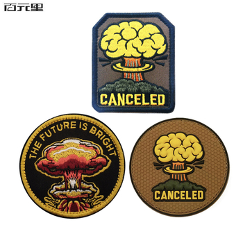 „Taiyi Spot“ siuvinėtas „Velcro“ pleistras atšauktas „Core Radiation Tactical Morale“ raišties kuprinės pleistras