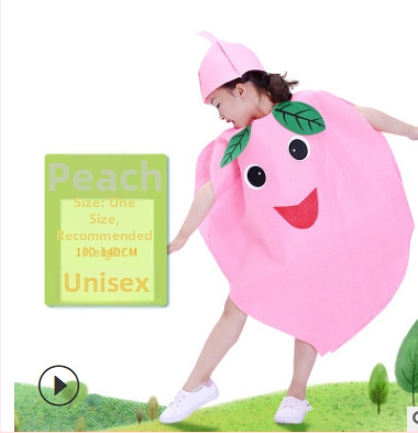 Bērnu dienas augļu kostīms Dārzeņu bērnudārza vides modes skate Helovīna ķirbju skatuves kostīms